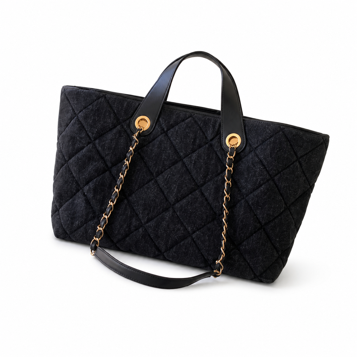 Chanel Classic Quilted Large Chain Tote Bag | CC Logo Hardware — 44cm
