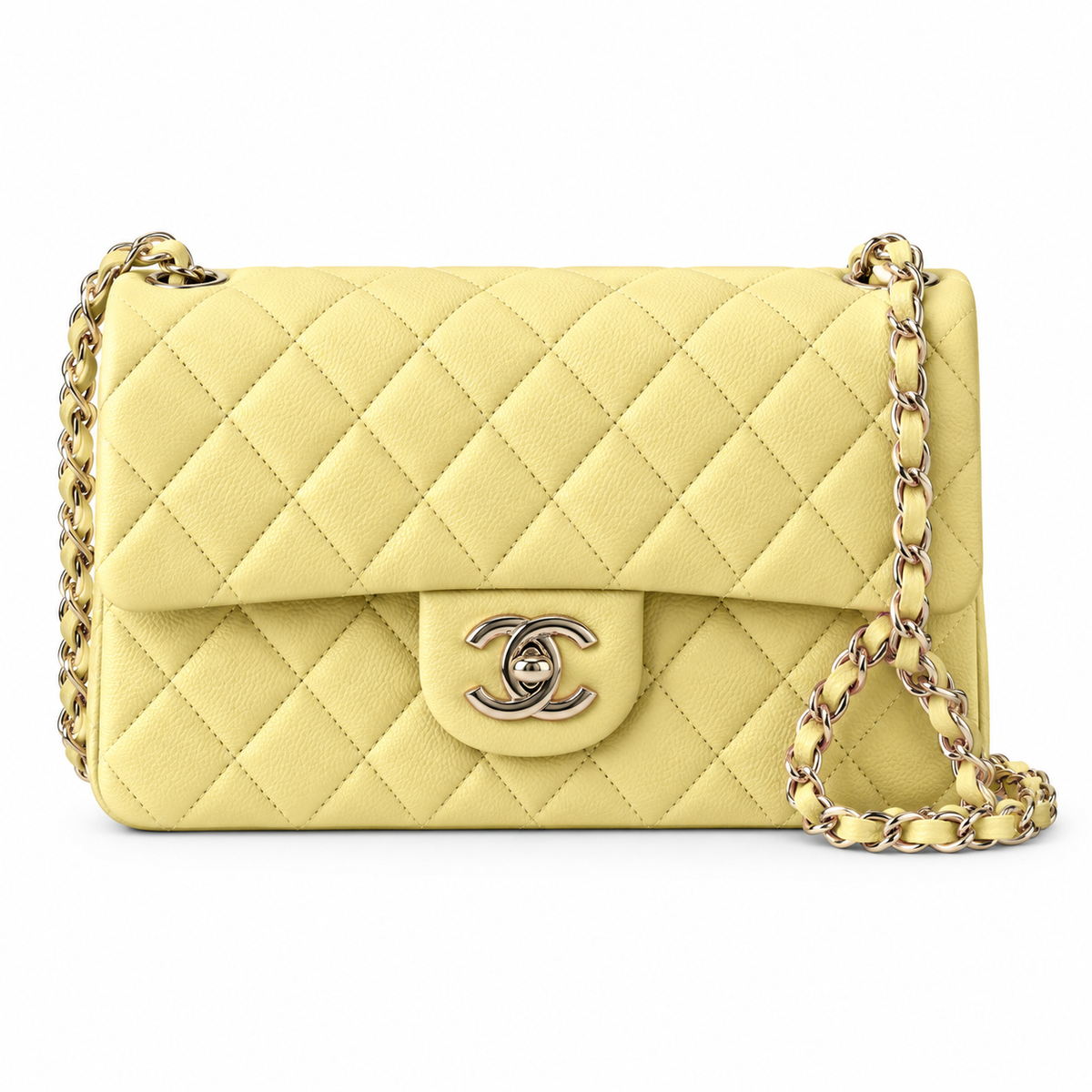 Chanel Quilted Leather Crossbody Bag 20×13×7cm