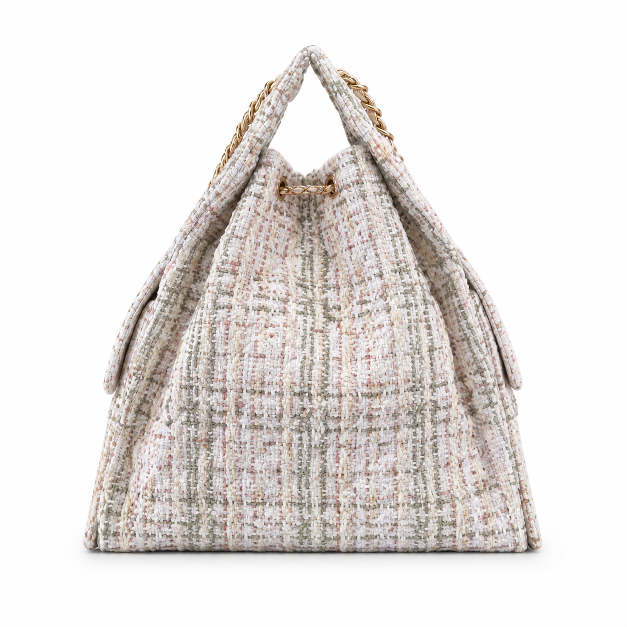 Chanel Classic Quilted Large Top Handle Tote Bag | CC Turn-Lock Chain Strap — 40cm