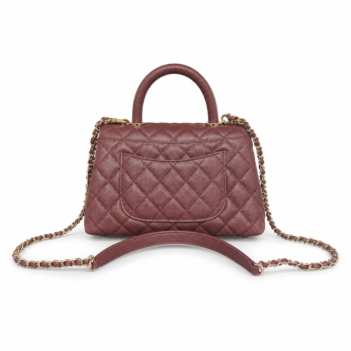 Chanel Classic CC Quilted Flap Bag | Gold Hardware & Chain — 24cm