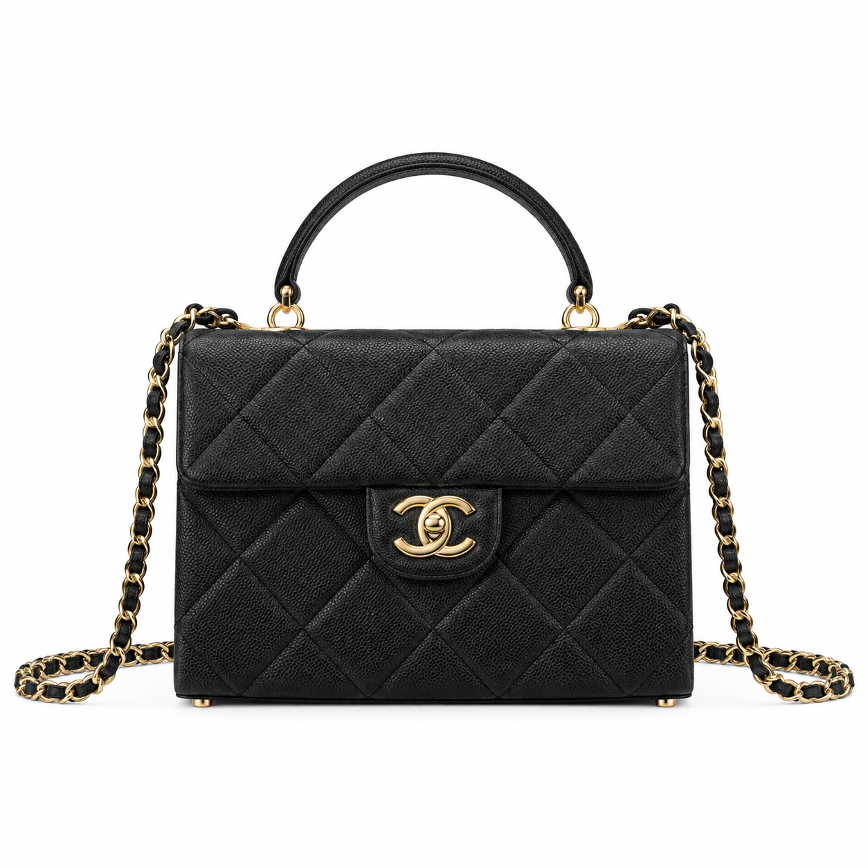 Chanel Quilted Mini Box Flap Bag 16×21×9.5cm