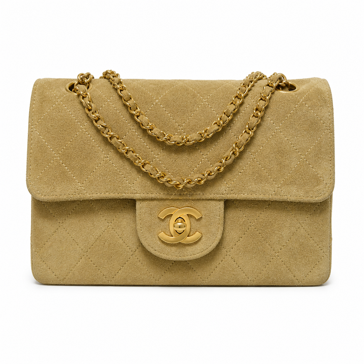 Chanel Classic Quilted Crossbody Flap Bag | CC Hardware & Gold Chain — 20cm
