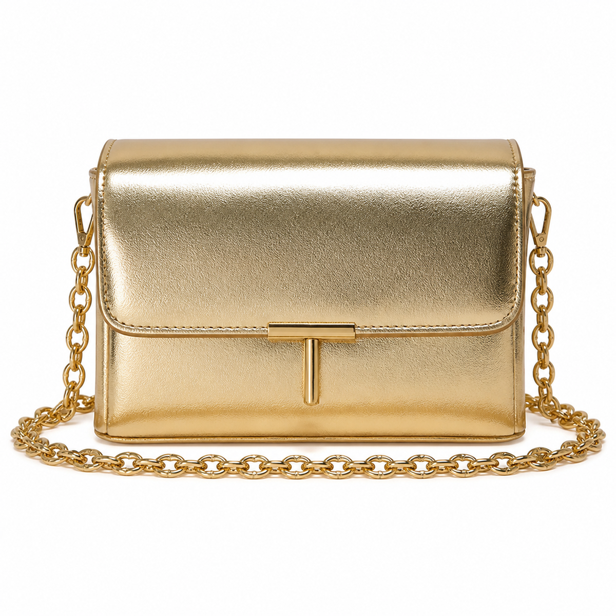 Chanel Classic Quilted Wallet on Chain WOC | CC Turn-Lock Chain Strap — 18cm