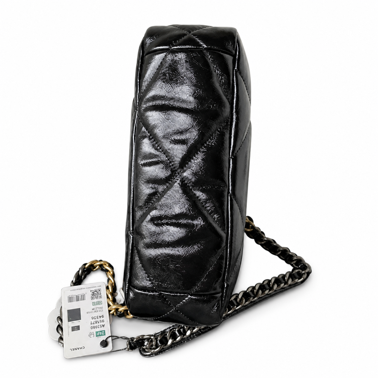 Chanel Classic Quilted Flap Bag | CC Turn-Lock Gold Hardware Leather Chain — 26cm