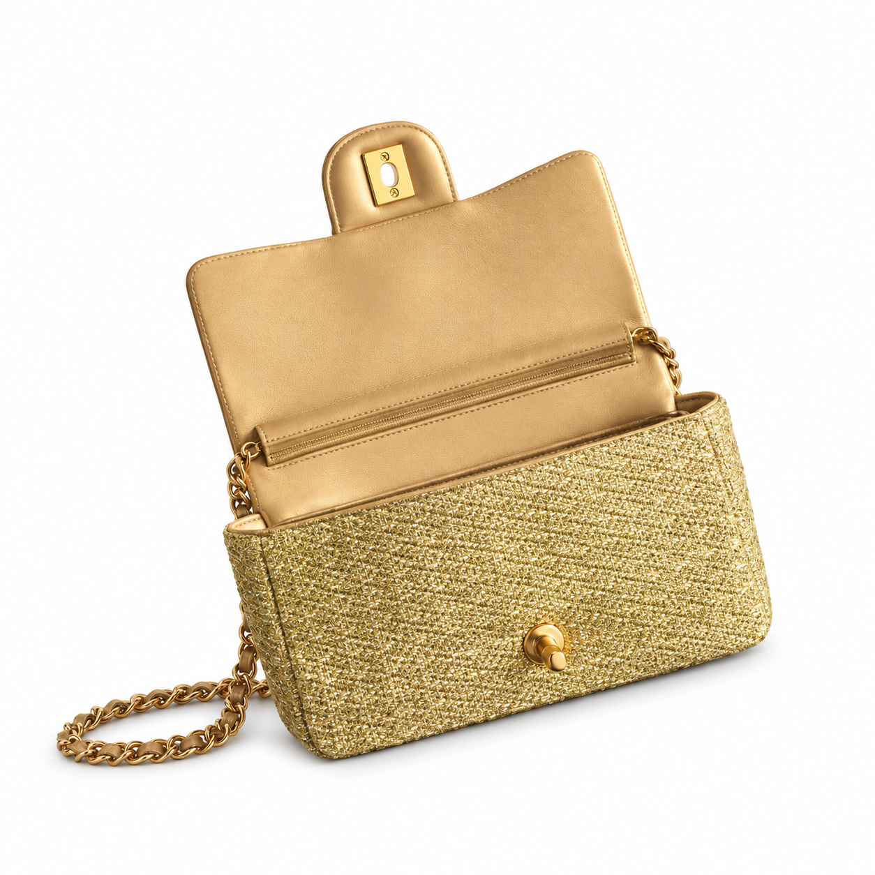 Chanel Quilted Elongated Shoulder Bag 12.5×20.5×6cm