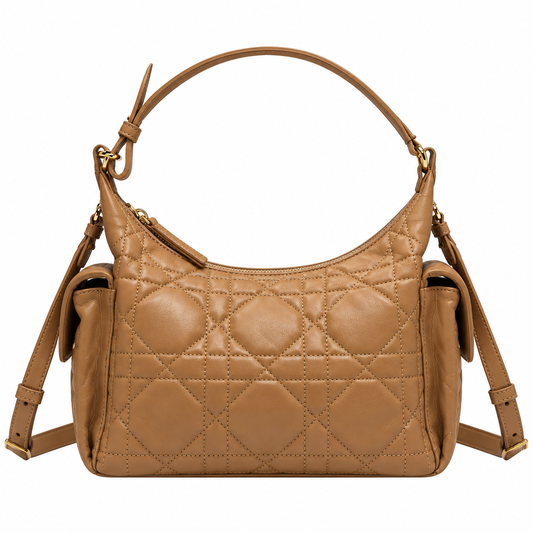Dior Cannage Quilted Medium Shoulder Bag 28cm