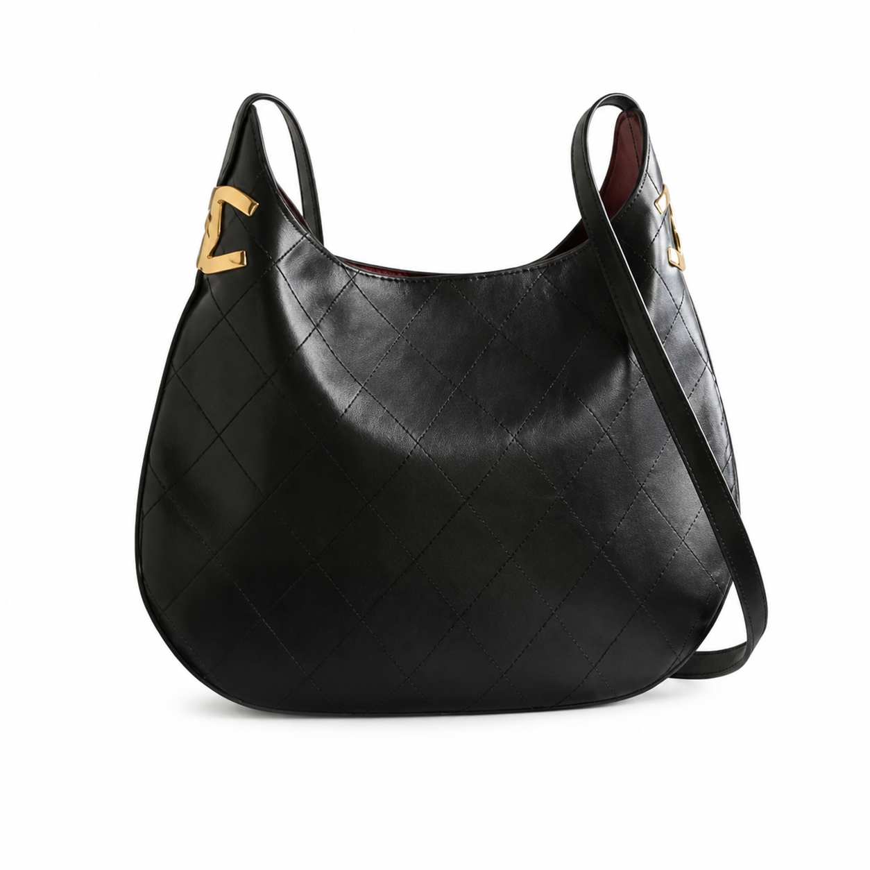 Chanel 31 Large Shopping Bag Black Lambskin | Gold CC Bar & Burgundy Interior — 32cm