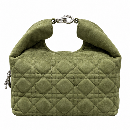 Dior Cannage Quilted Structured Handbag 22.5cm