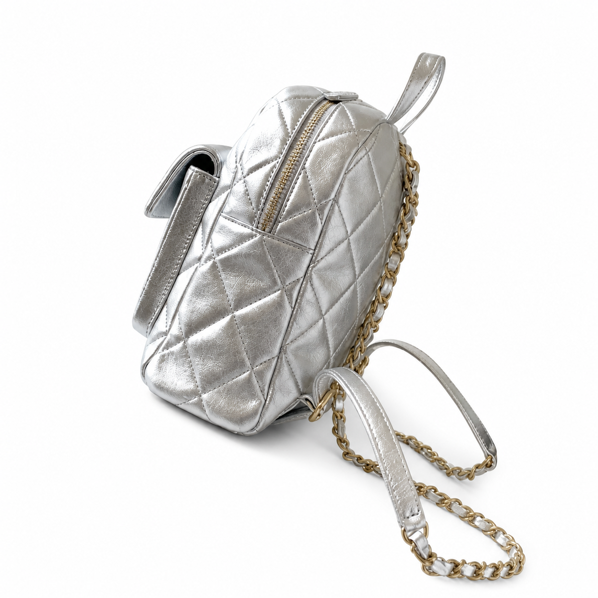 Chanel Classic Quilted Backpack | CC Hardware Chain Straps — 22cm