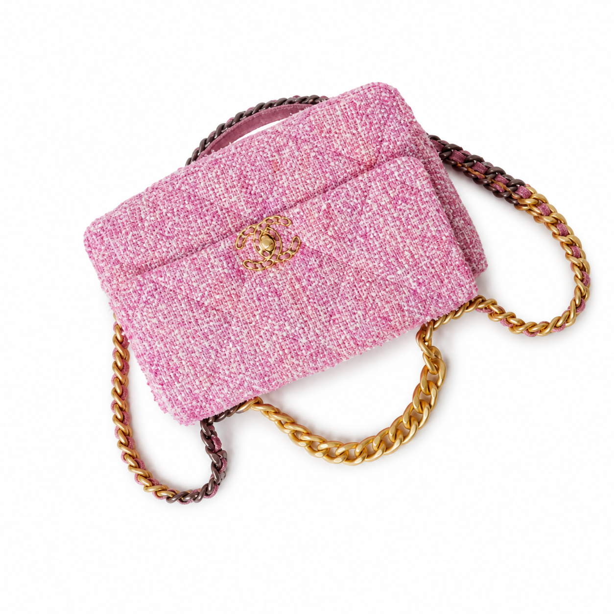 Chanel Classic Quilted Flap Bag | CC Turn-Lock Leather Chain Strap — 16x26cm