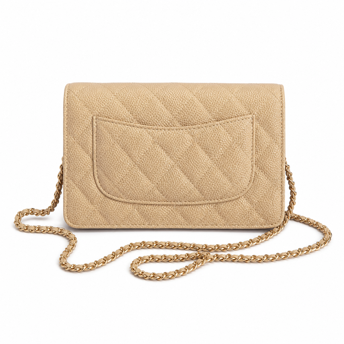 Chanel Classic Quilted Flap Bag | CC Turn-Lock Leather Chain Strap — 19cm