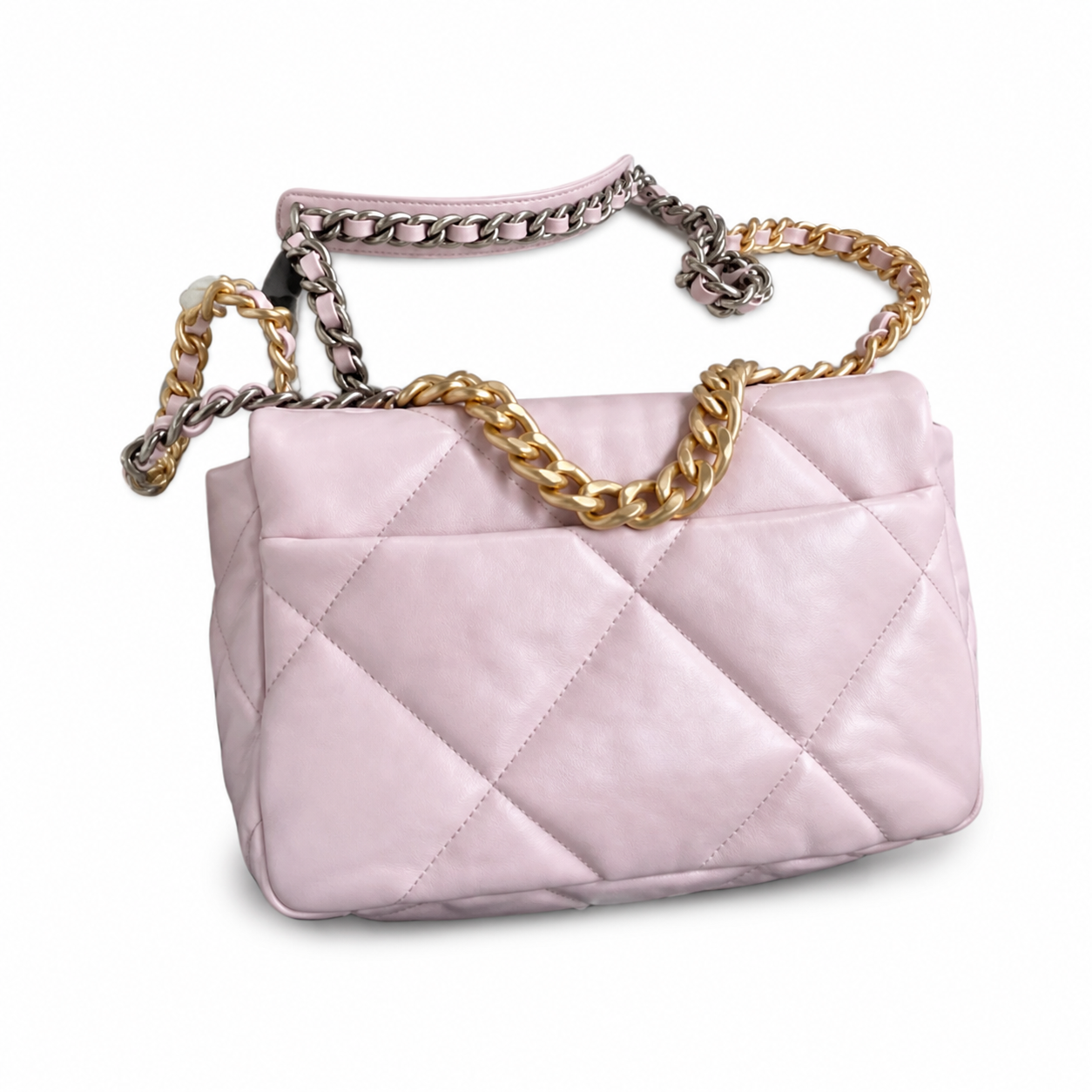 Chanel Classic Quilted Flap Bag | CC Turn-Lock Gold Hardware Leather Chain — 26cm