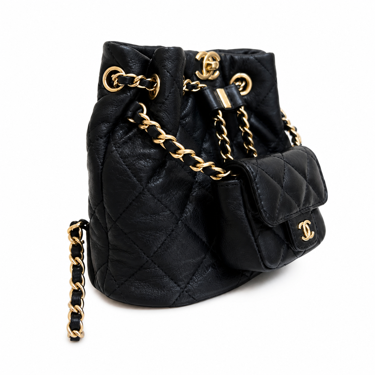 Chanel Classic Quilted Mini Backpack | CC Hardware Chain Detail — 16.5cm