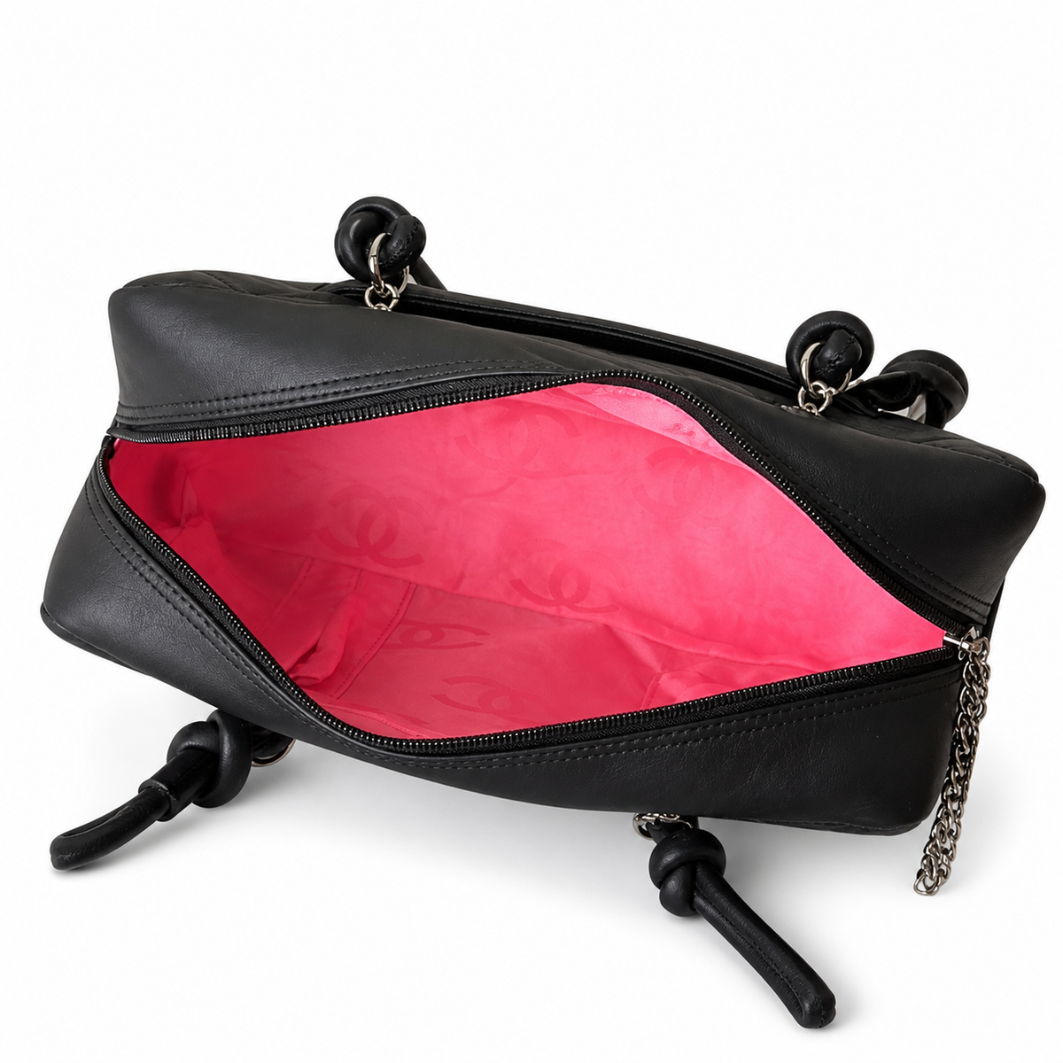 Chanel Quilted CC Medium Top Handle Bag | Detachable Chain — 27cm