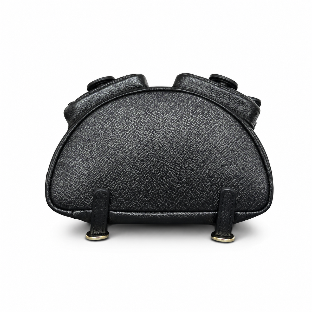 Chanel Duma Grained Leather Backpack | CC Turn-Lock Antique Gold Chain Black — 20.5x20cm