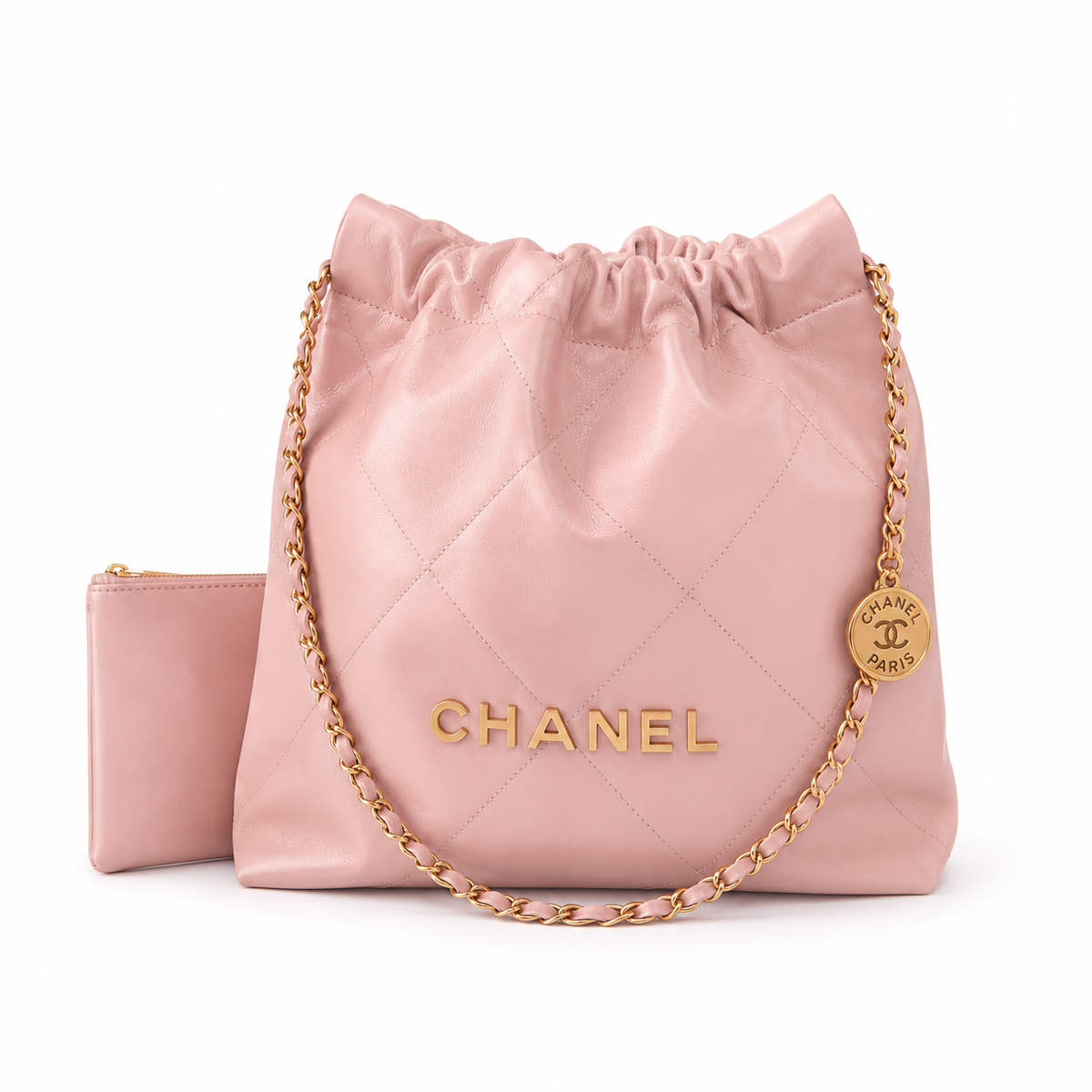 Chanel Classic Quilted Large Tote Bag | CC Hardware Leather Chain Strap — 35x37cm