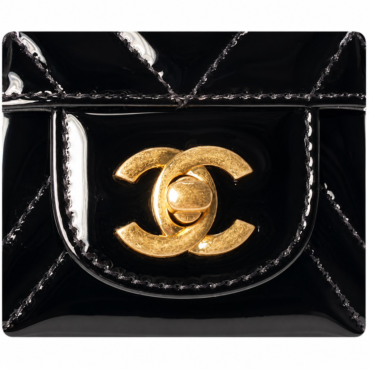 Chanel Classic Quilted Wallet on Chain WOC | CC Turn-Lock Chain Strap — 18cm