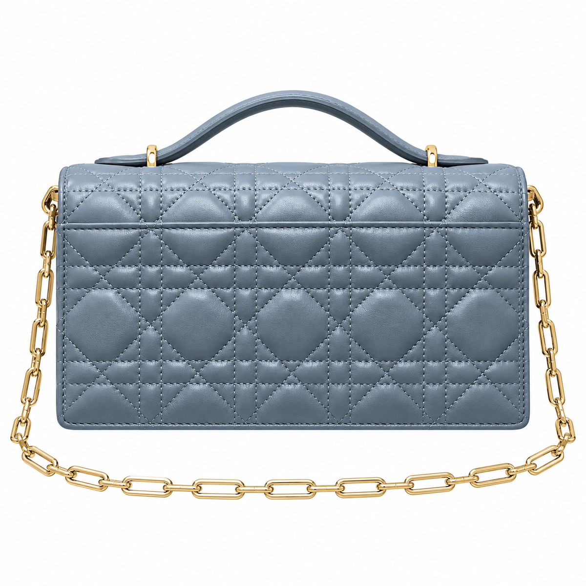 Dior Cannage Quilted Evening Clutch Bag 21cm