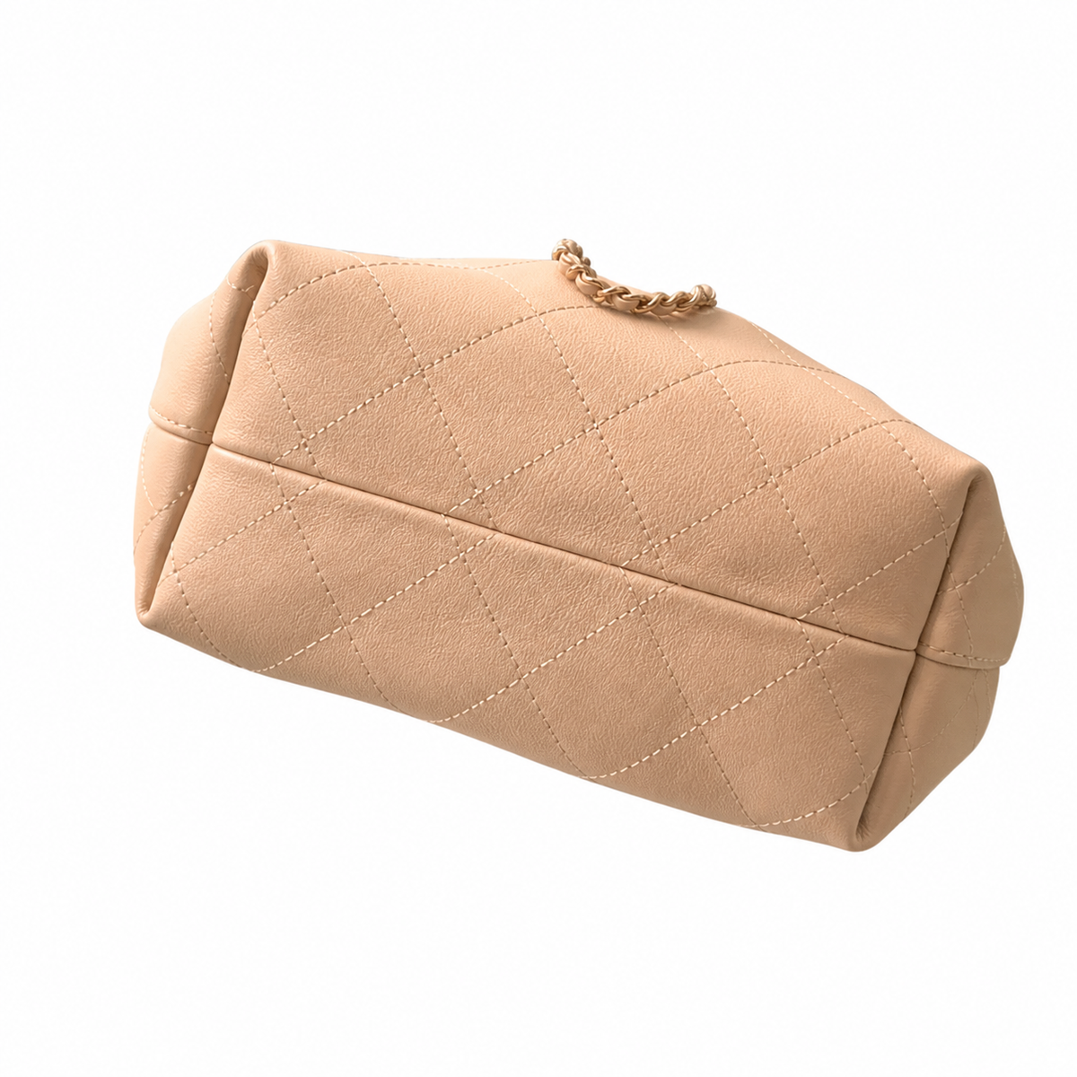 Chanel Classic Quilted Large Top Handle Handbag | CC Turn-Lock Chain Strap — 32cm
