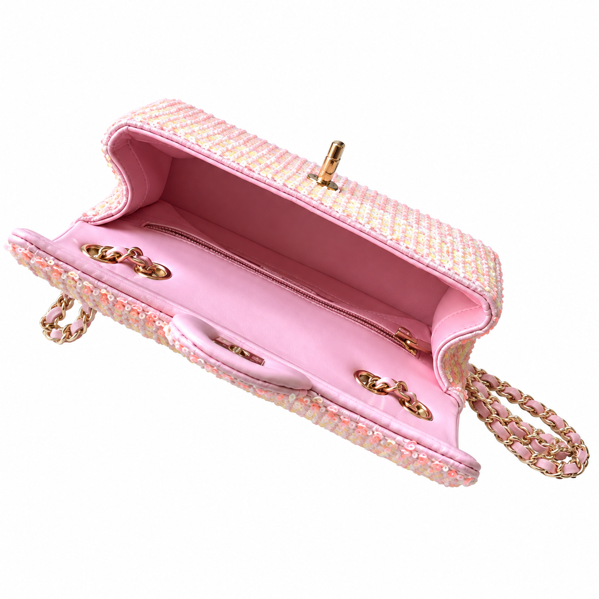 Chanel Quilted Mini Flap Shoulder Bag 14×21×8cm