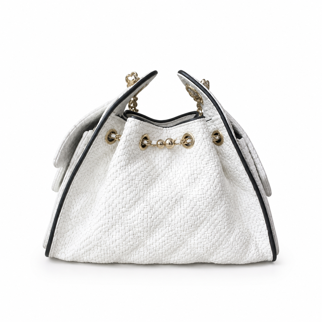 Chanel Classic Quilted Medium Top Handle Handbag | CC Turn-Lock Chain Strap — 21cm