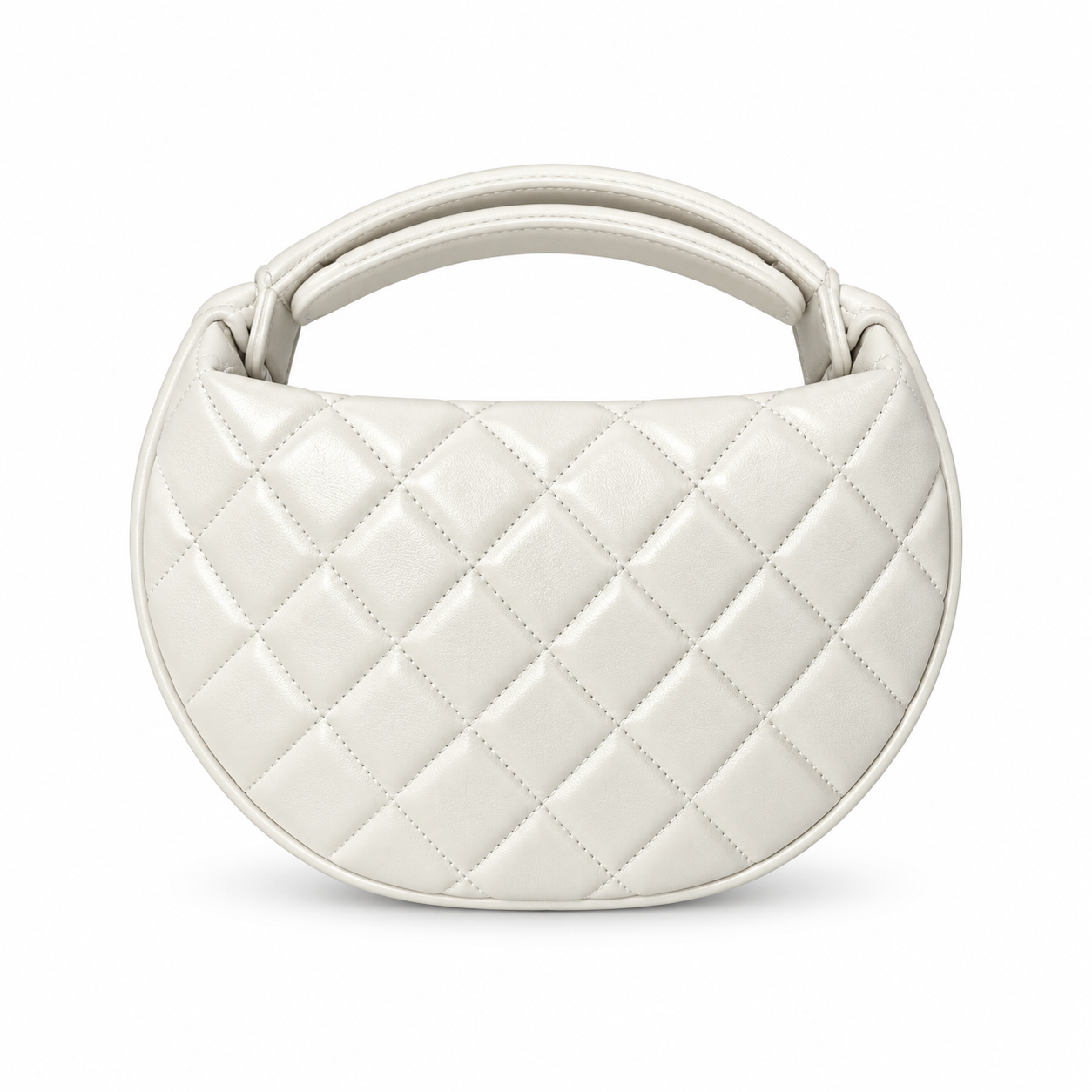 Chanel Quilted Logo Round Bag 18cm