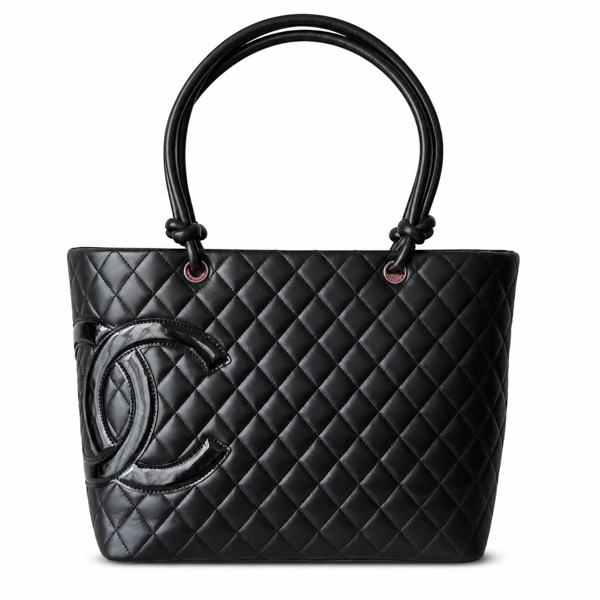 Chanel Quilted CC Top Handle Structured Bag | Detachable Chain — 30cm