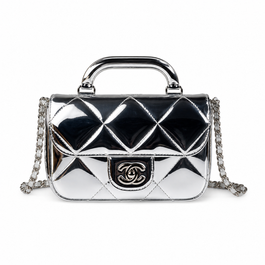Chanel Classic Quilted Wallet on Chain WOC | CC Turn-Lock Chain Strap — 18cm