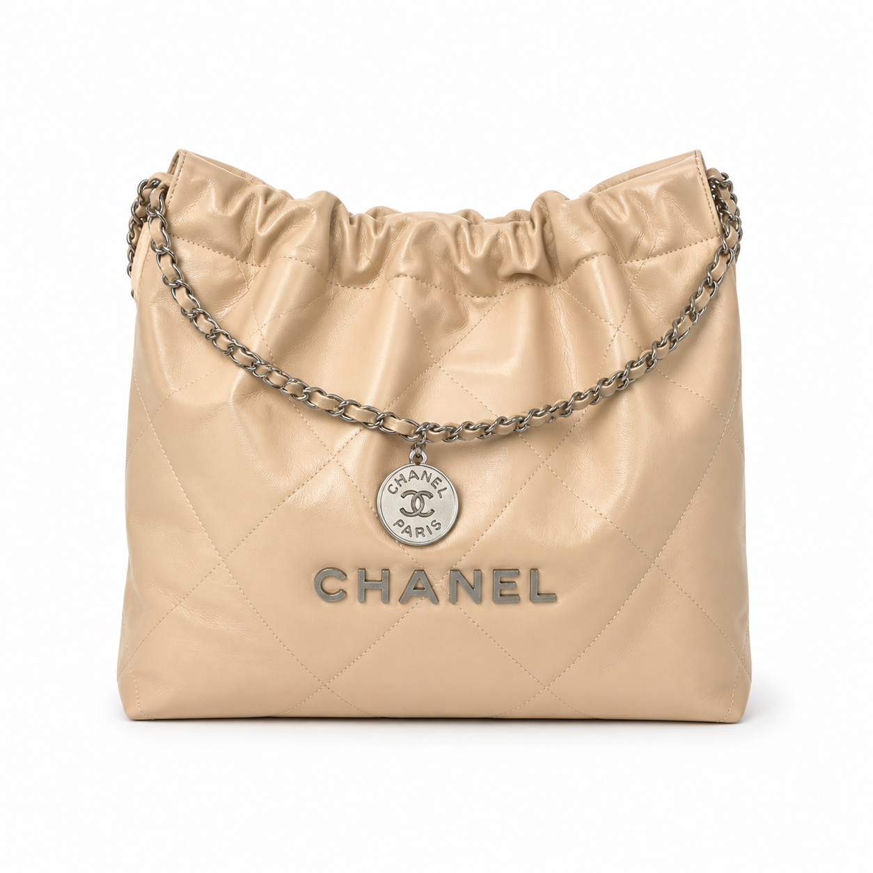 Chanel Classic Quilted Large Tote Bag | CC Hardware Leather Chain Strap — 35x37cm