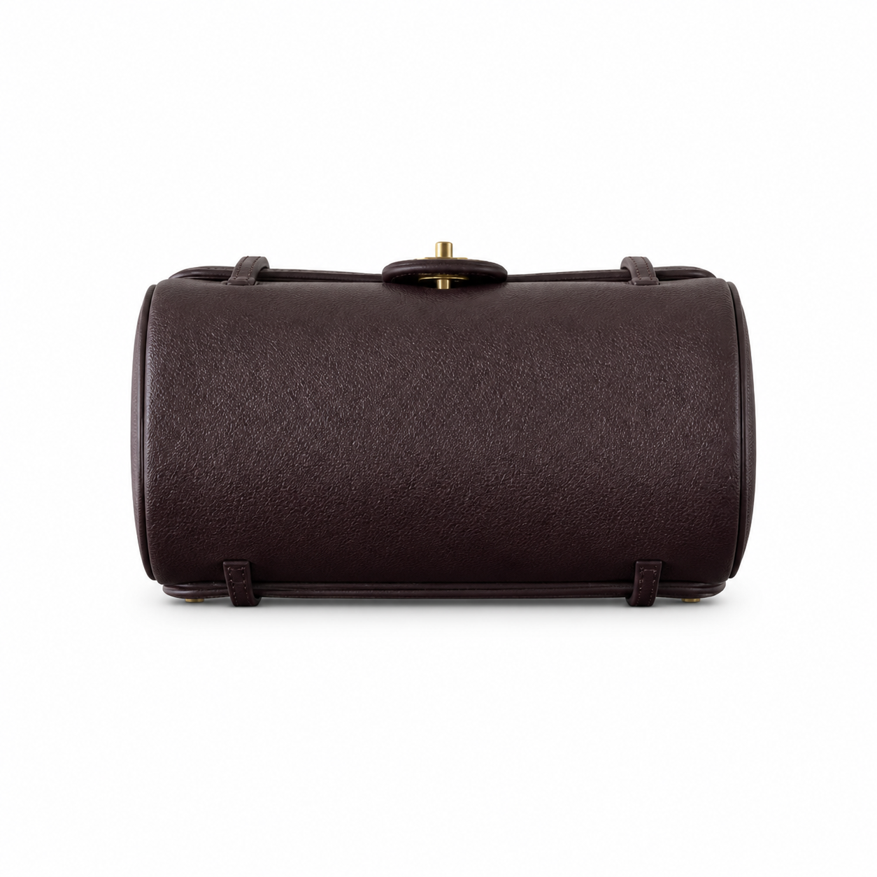 Chanel Dark Chocolate Brown Cylindrical Shoulder Bag | Gold CC — 20cm