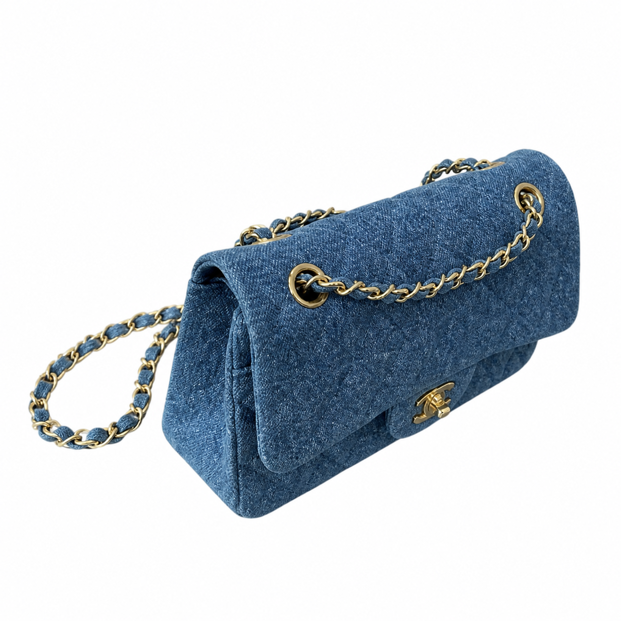 Chanel Classic Quilted Flap Bag | CC Hardware & Chain — 23cm