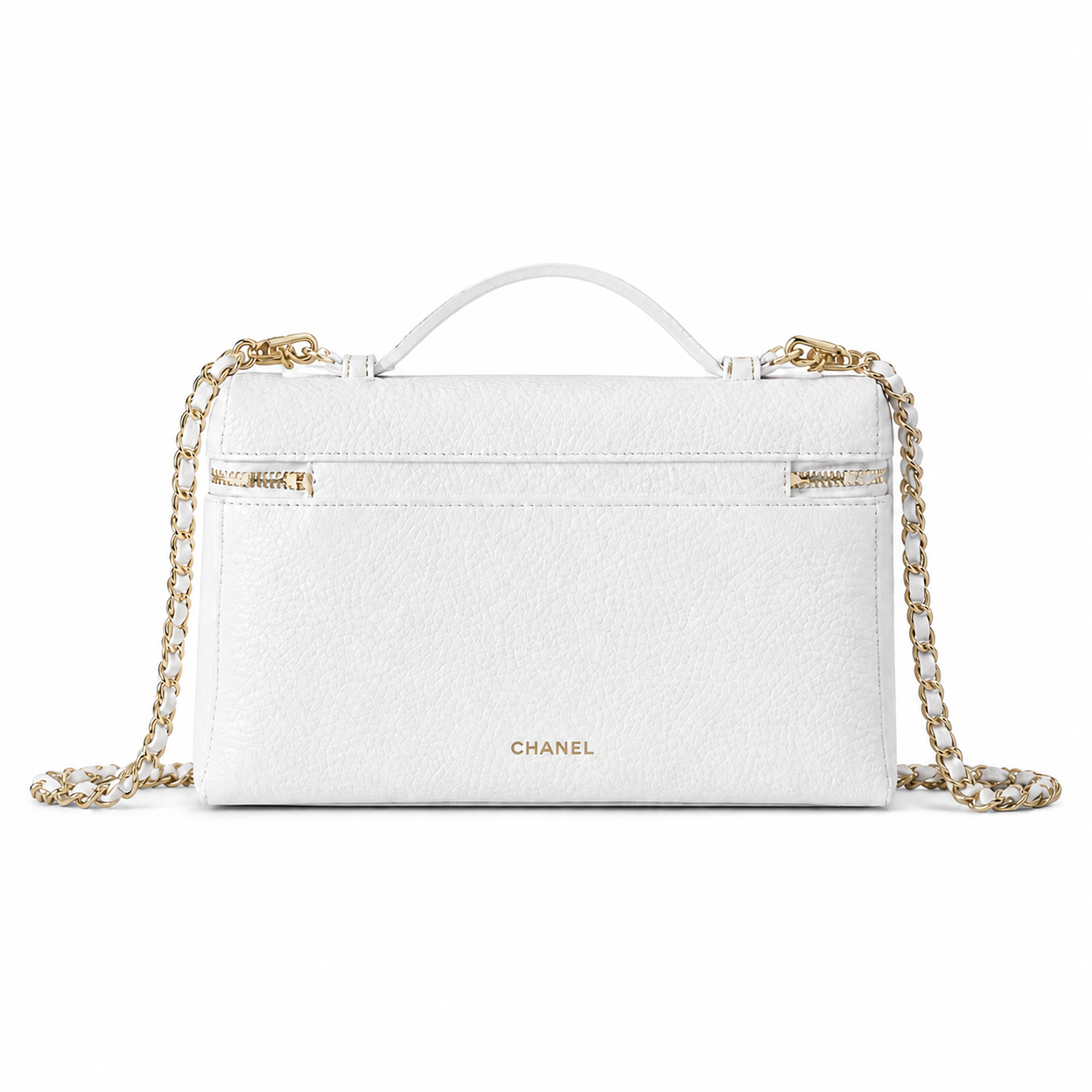Chanel Burgundy Caviar Leather CC Flap Bag | Gold Chain — 23cm