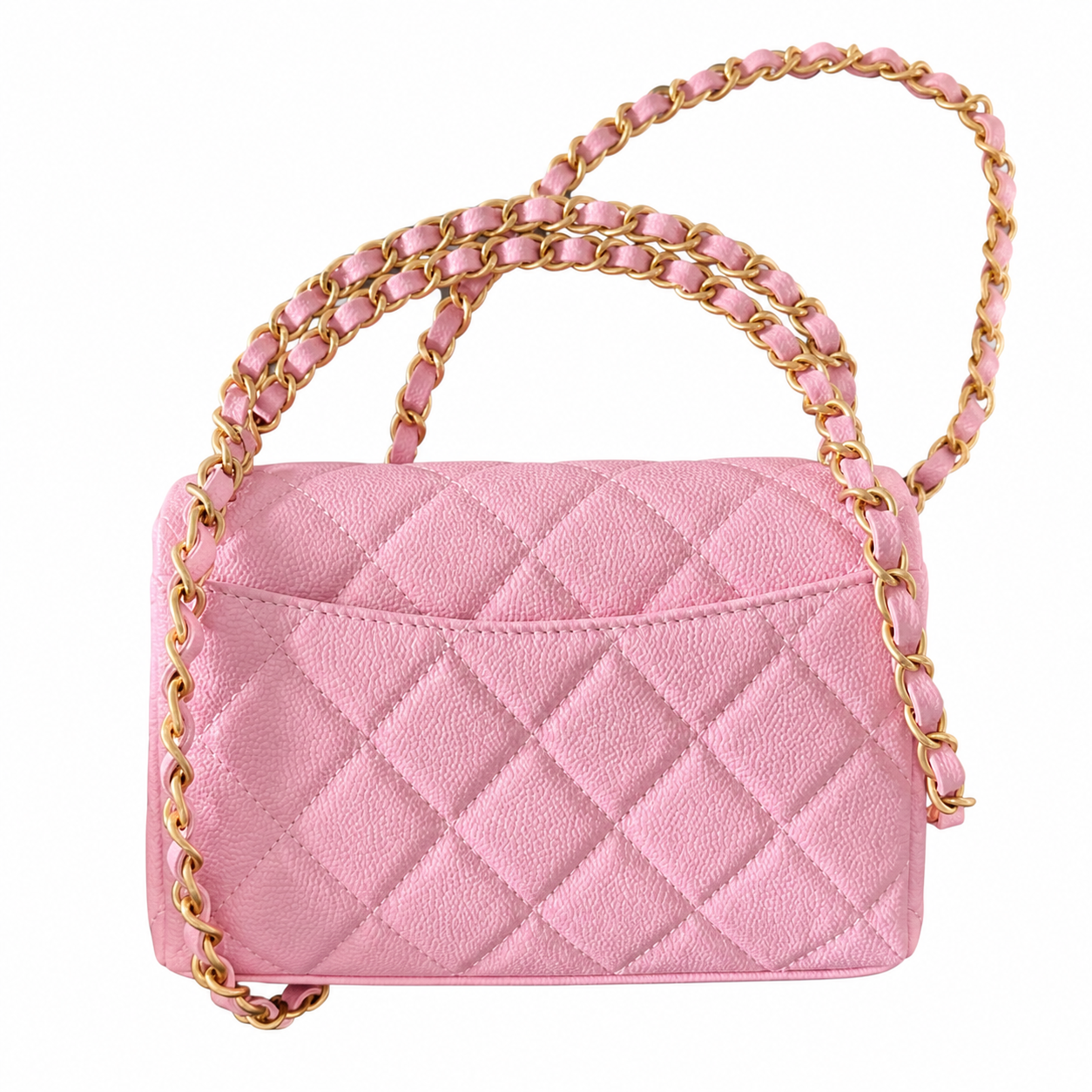 Chanel Classic Quilted Mini Flap Bag | CC Turn-Lock Chain Strap — 19cm