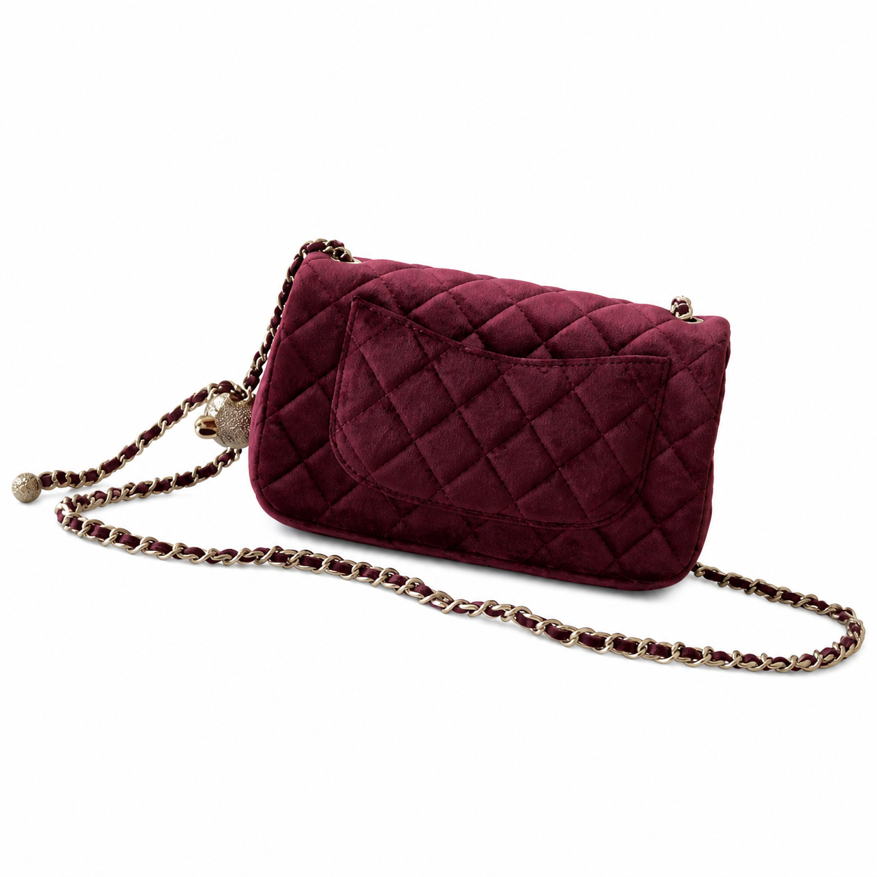 Chanel Classic Quilted Flap Bag | CC Turn-Lock Leather Chain Strap — 13x20cm