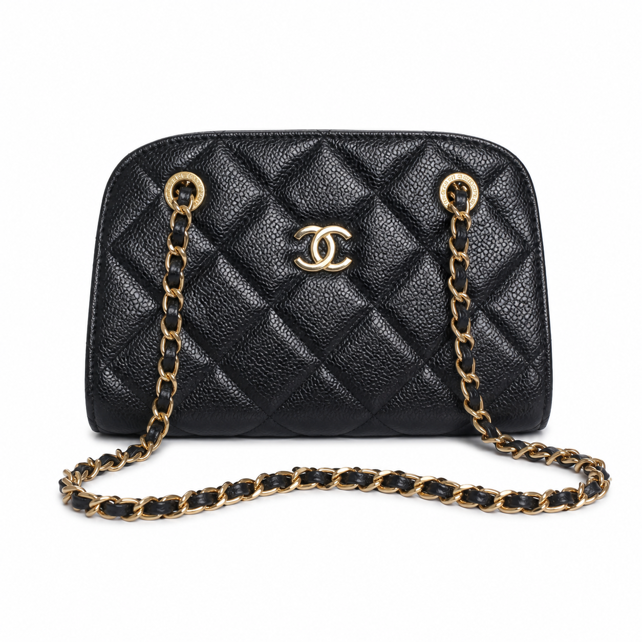 Chanel Classic Quilted Vertical Flap Bag | CC Turn-Lock Chain Strap — 22cm