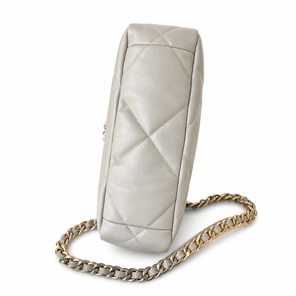 Chanel Classic Quilted Flap Bag | CC Turn-Lock Gold Hardware Leather Chain — 26cm