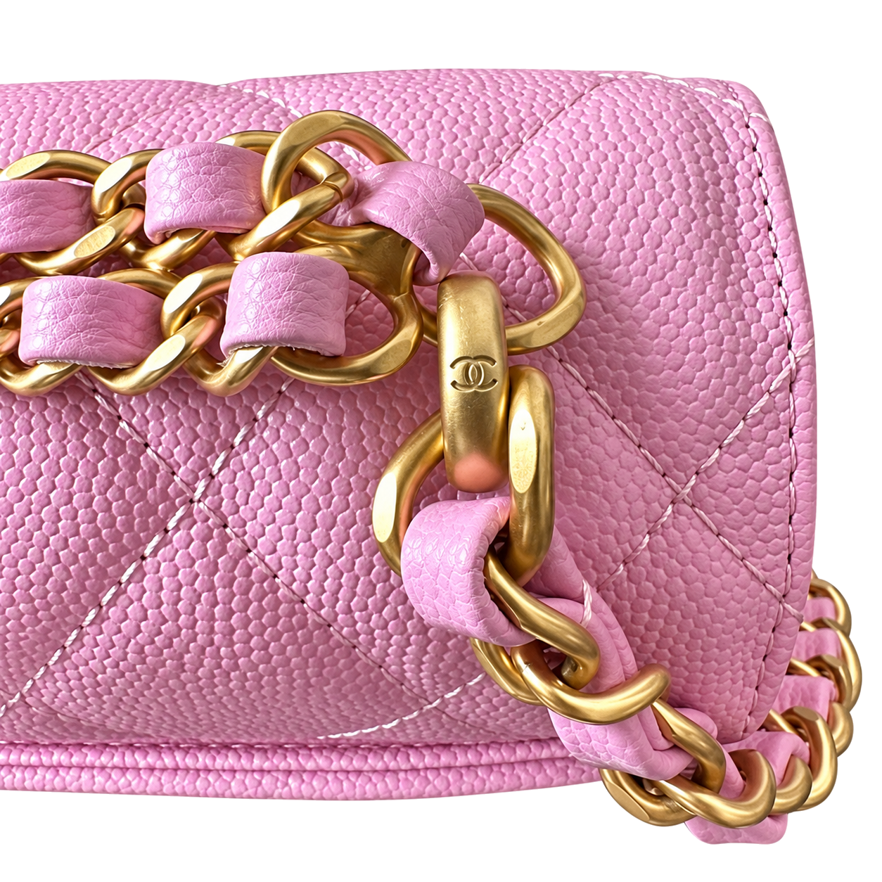 Chanel Quilted Mini Top Handle Bag 22×14.5×7cm