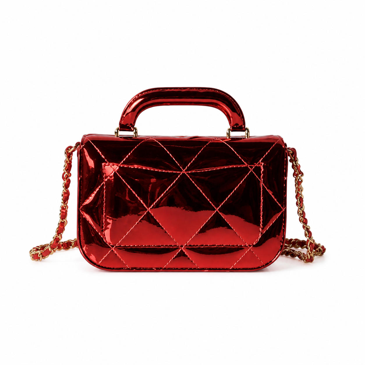 Chanel Classic Quilted Wallet on Chain WOC | CC Turn-Lock Chain Strap — 18cm
