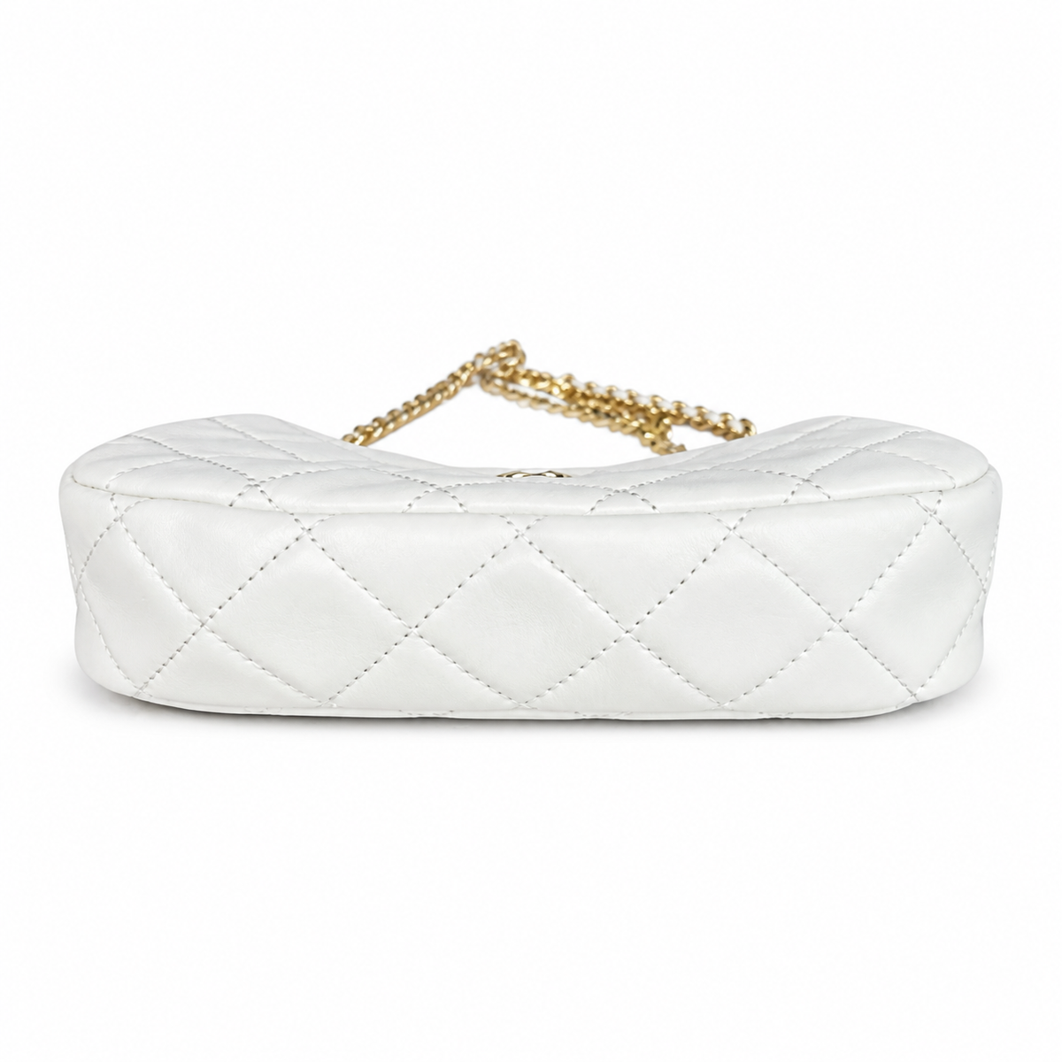 Chanel Classic Quilted Mini Flap Bag | CC Turn-Lock Gold Hardware — 20cm Horizontal