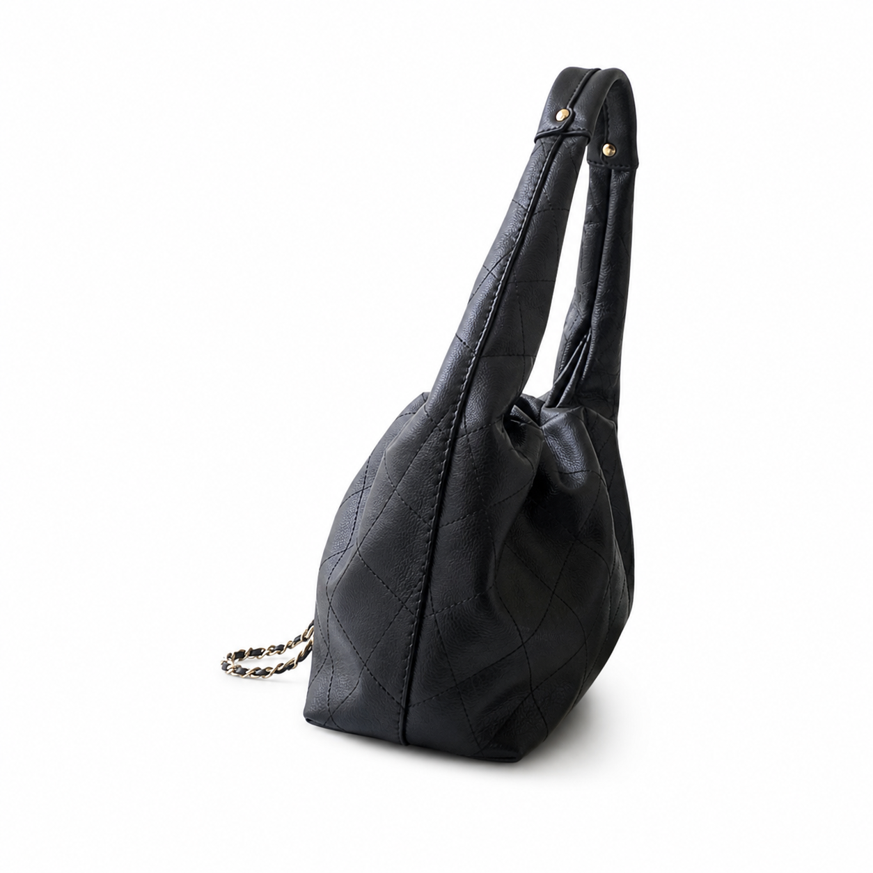 Chanel Classic Quilted Large Top Handle Handbag | CC Turn-Lock Chain Strap — 32cm