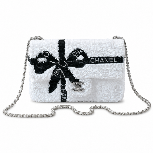 Chanel Classic Quilted Small Flap Bag | CC Turn-Lock Leather Chain Strap — 14cm