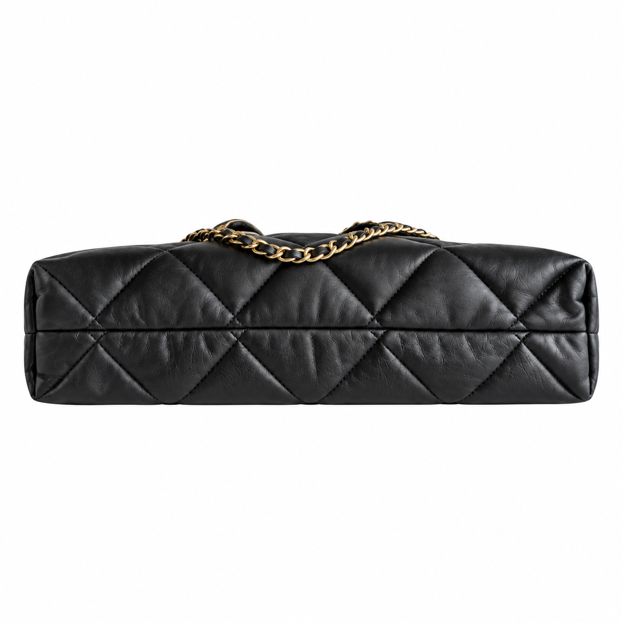 Chanel Quilted Soft Leather Large Tote Black 26×38×11cm
