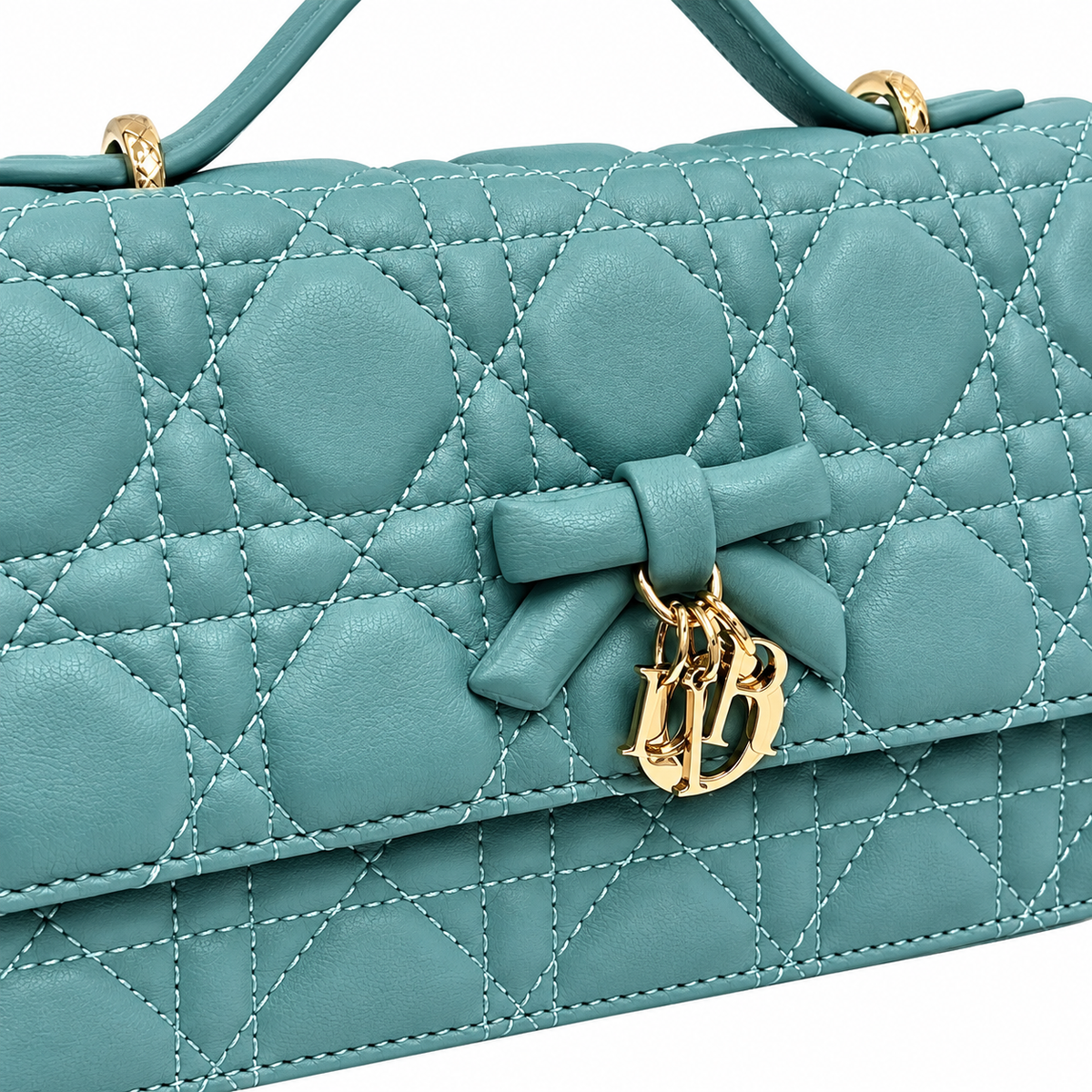 Dior Cannage Quilted Signature Flap Bag 21cm