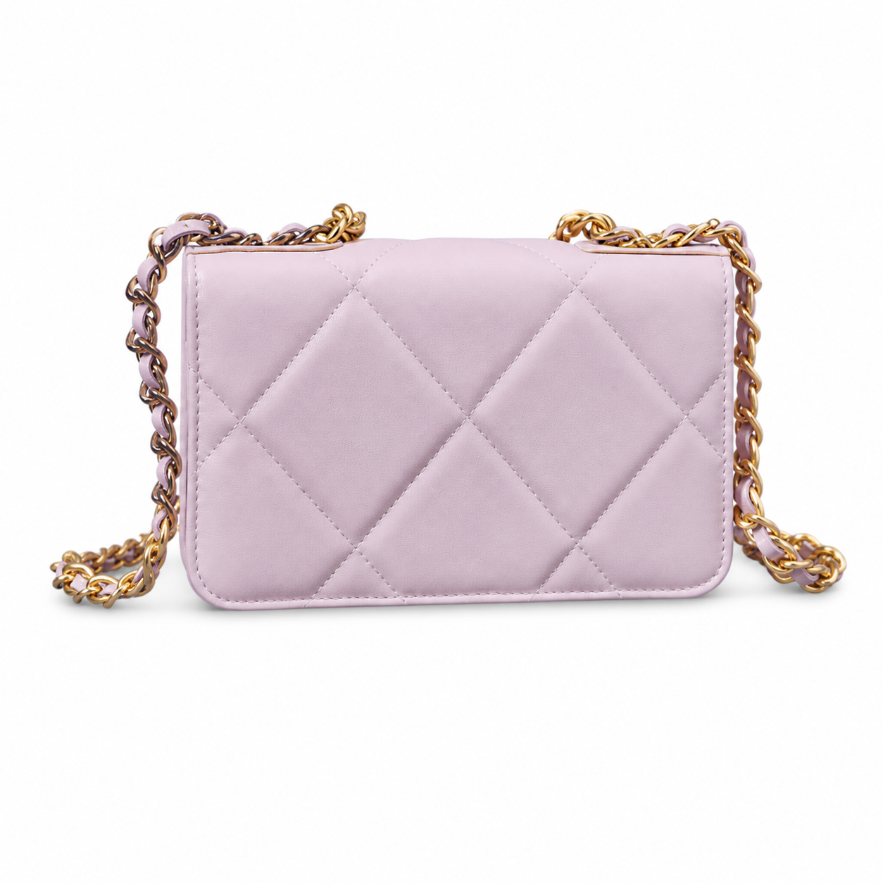 Chanel Classic Quilted Slim Flap Bag | CC Turn-Lock Leather Chain Strap — 12x19.5cm