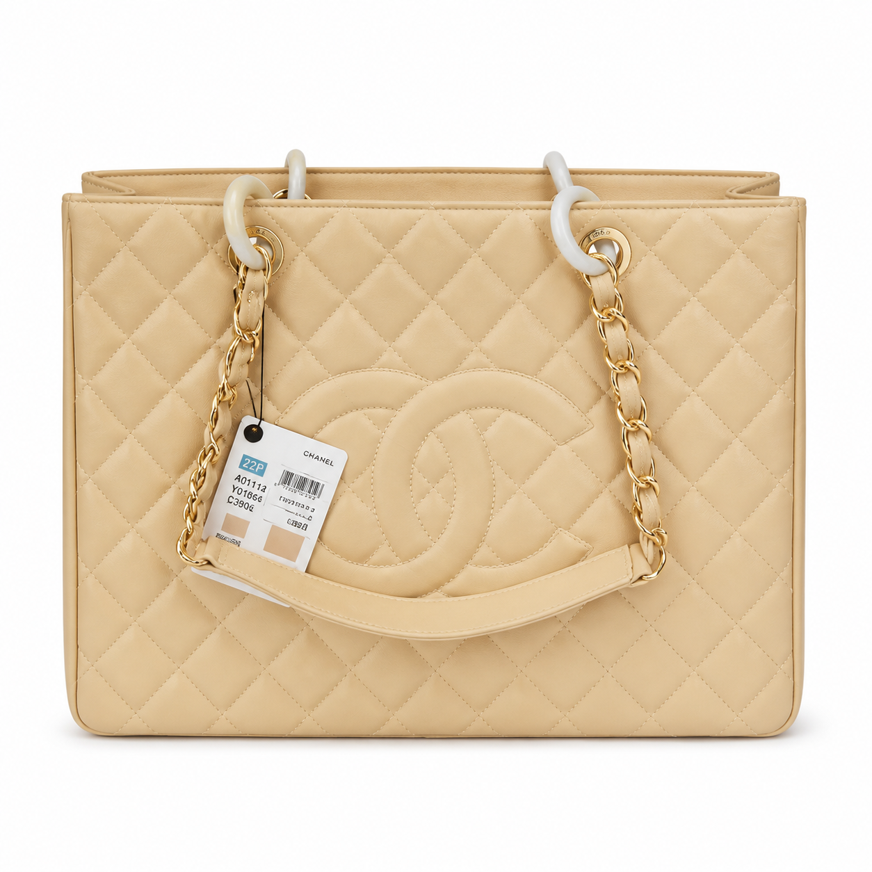 Chanel Classic Quilted Flap Bag | CC Turn-Lock Leather Chain Strap — 35x25cm