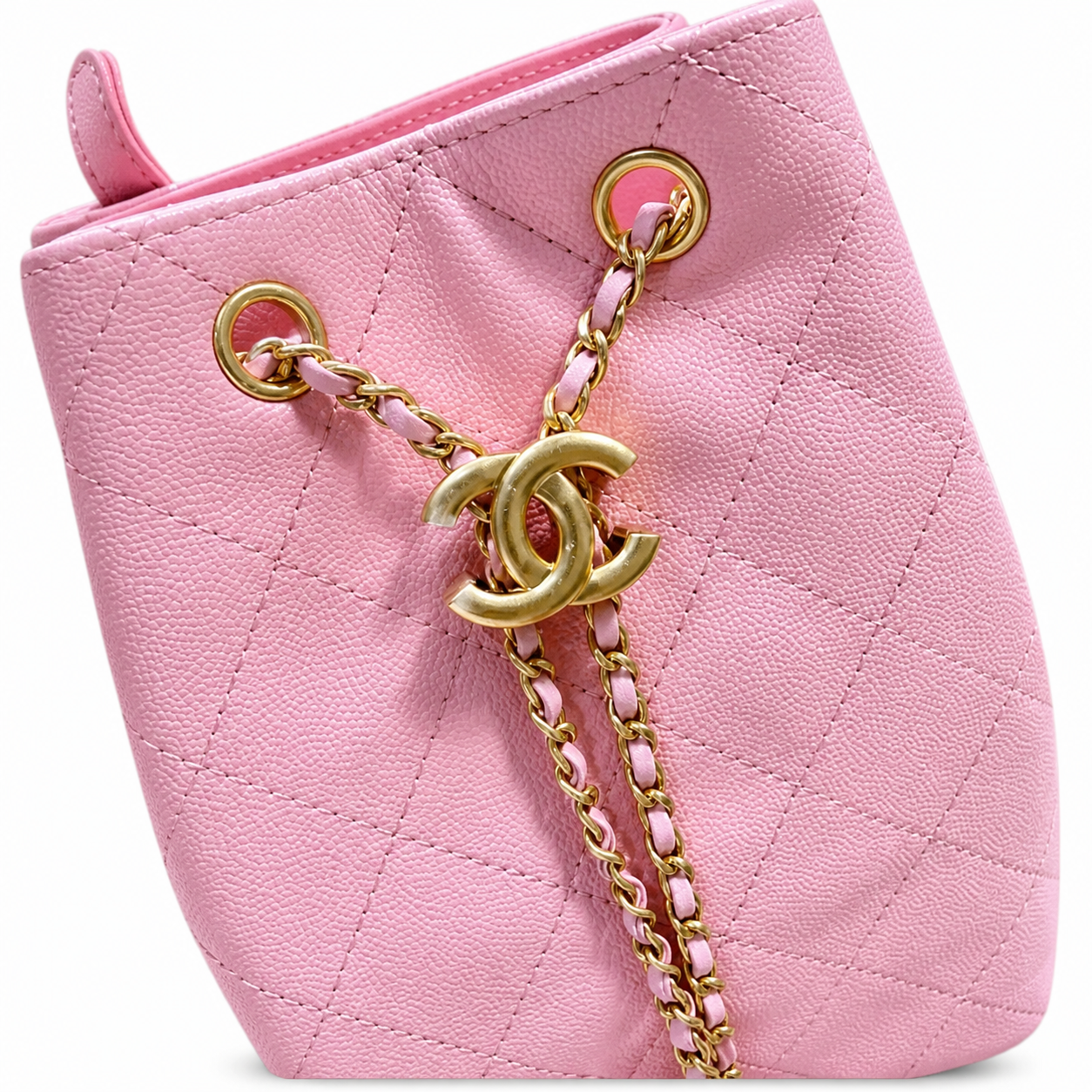 Chanel Classic Quilted Square Box Handbag | CC Turn-Lock Top Handle — 23cm