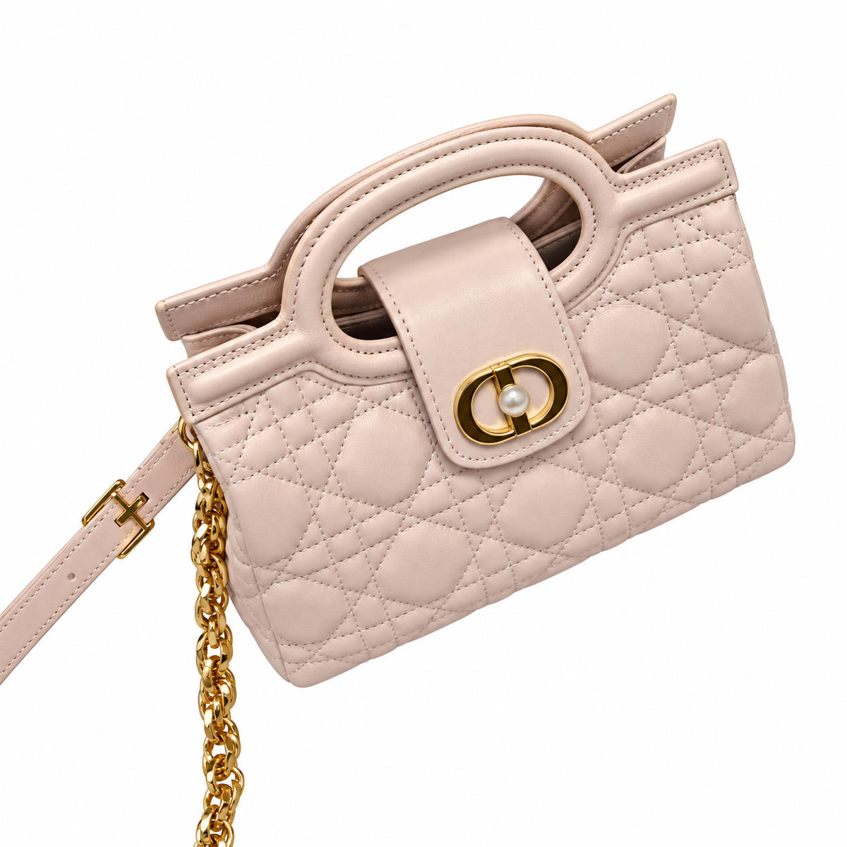 Dior Cannage Quilted Convertible Flap Bag
