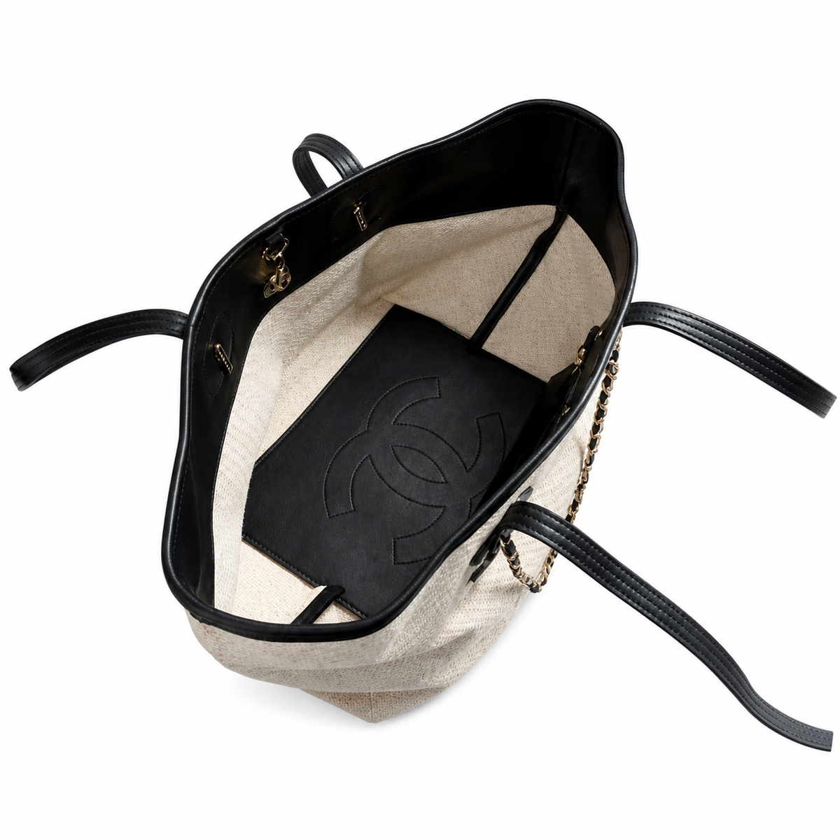 Chanel Quilted CC Oversized Tote Bag | Chain Handles — 45cm