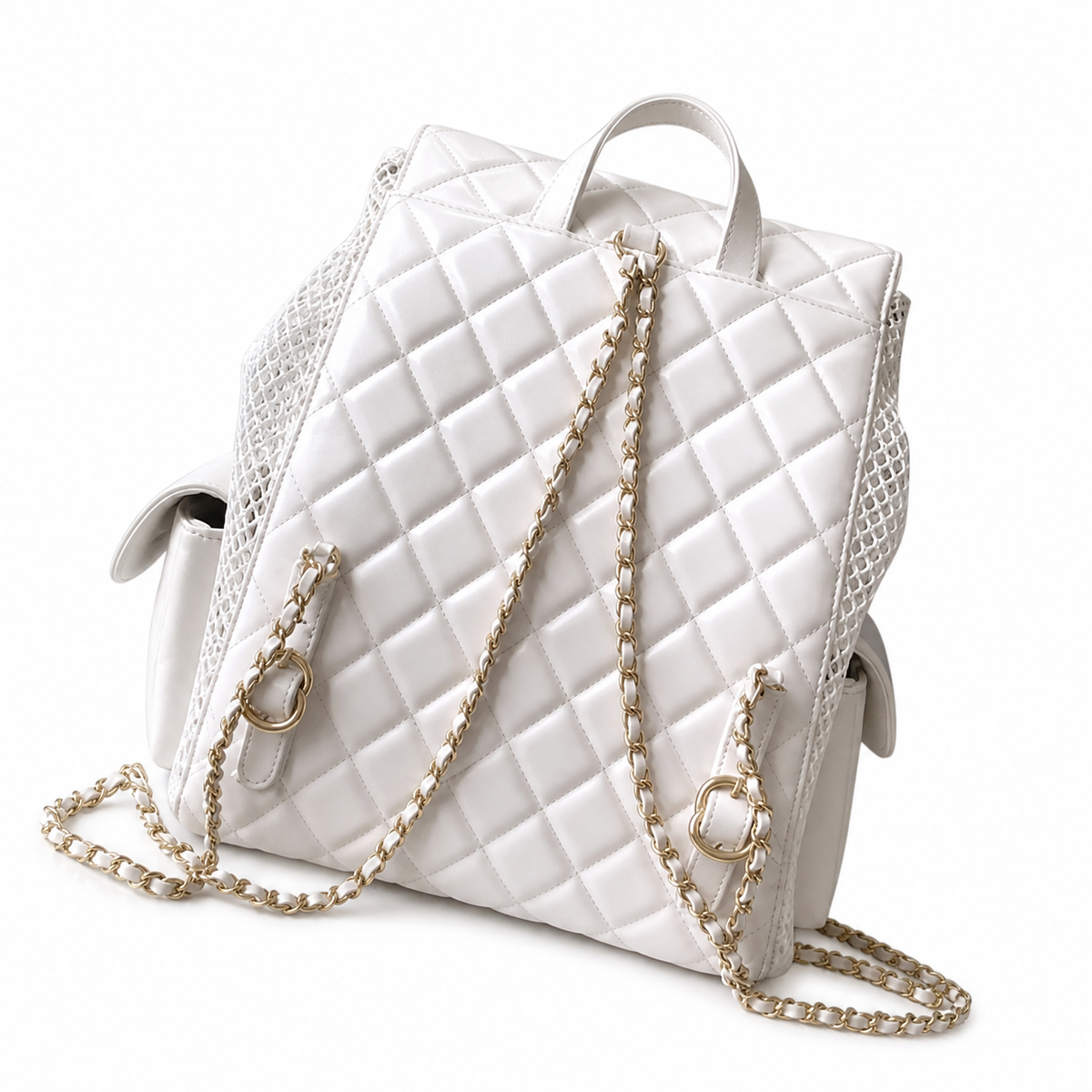 Chanel Classic Quilted Backpack with CC Hardware & Adjustable Chain Straps — 31cm