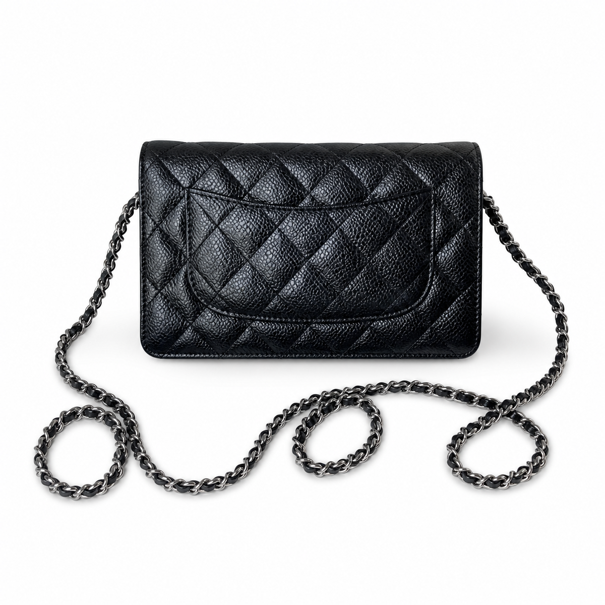 Chanel Classic Quilted Flap Bag | CC Turn-Lock Leather Chain Strap — 19cm